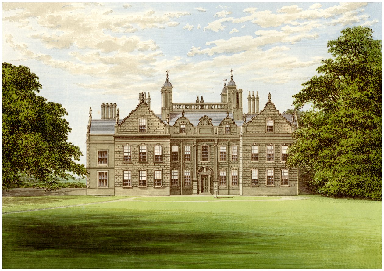 德比郡威尔斯利·霍尔（Willesley Hall），劳登伯爵的住所，建于1880年 作者 不明
