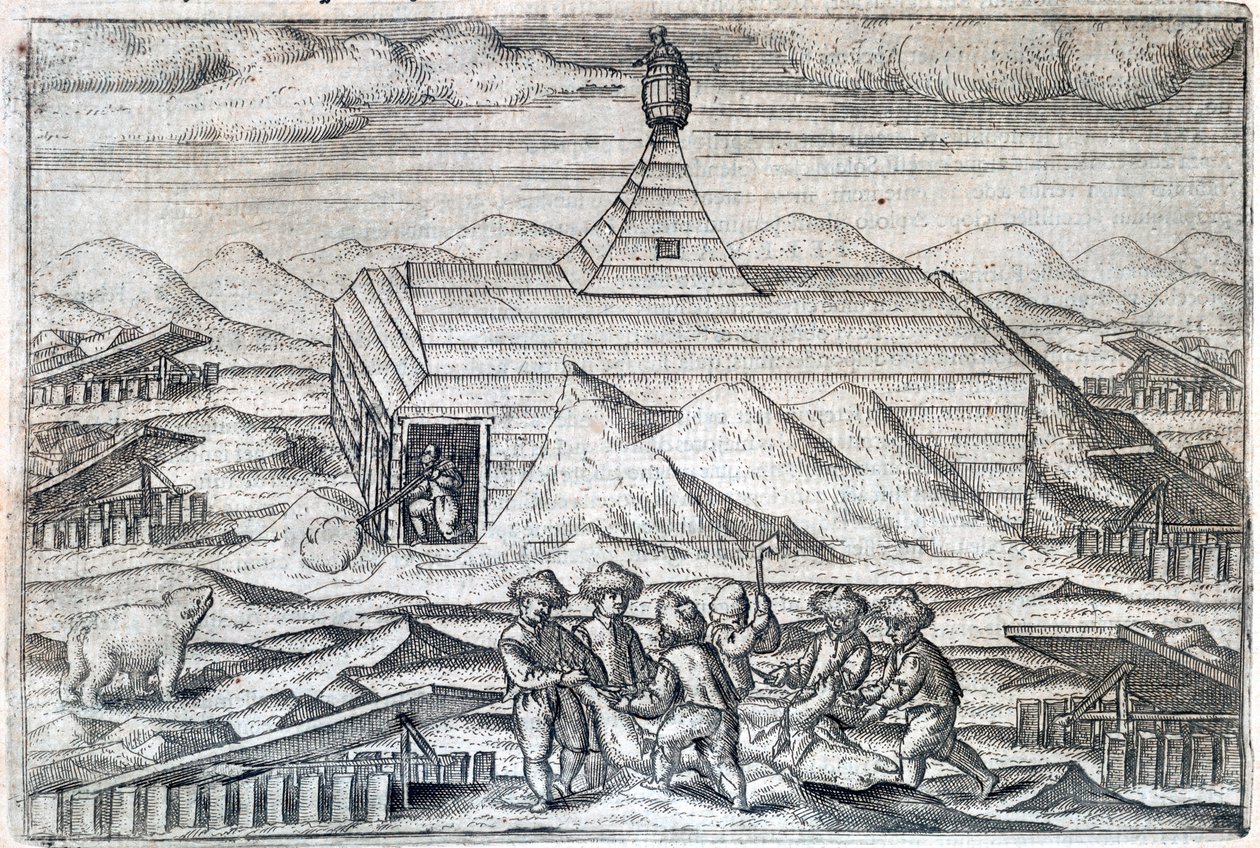 威廉-巴伦支的北极探险，1596-1597年 1598年 作者 不明