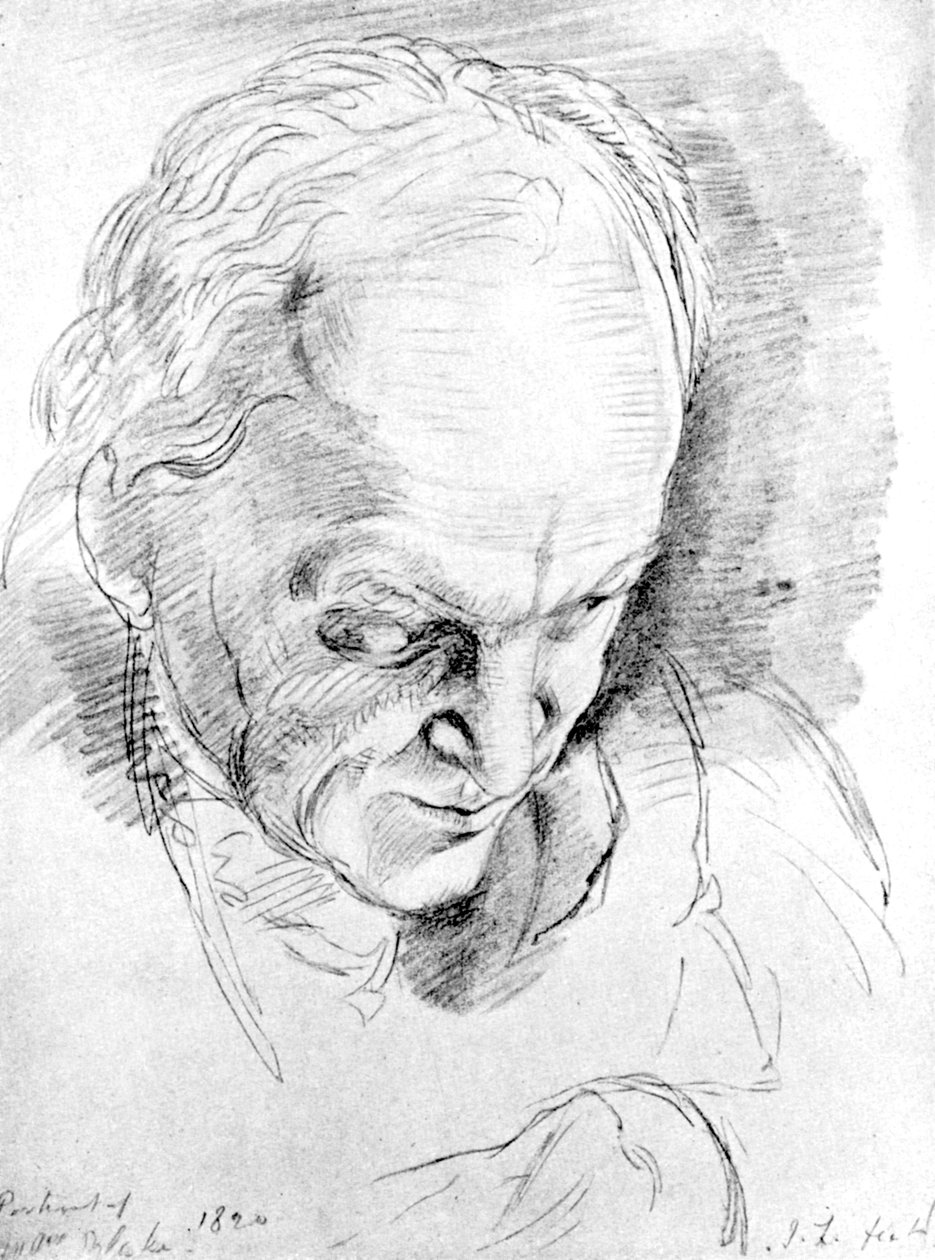 威廉·布雷克（William Blake）1757-1827，英国神秘主义者，诗人，画家和雕刻师，1820年 作者 不明