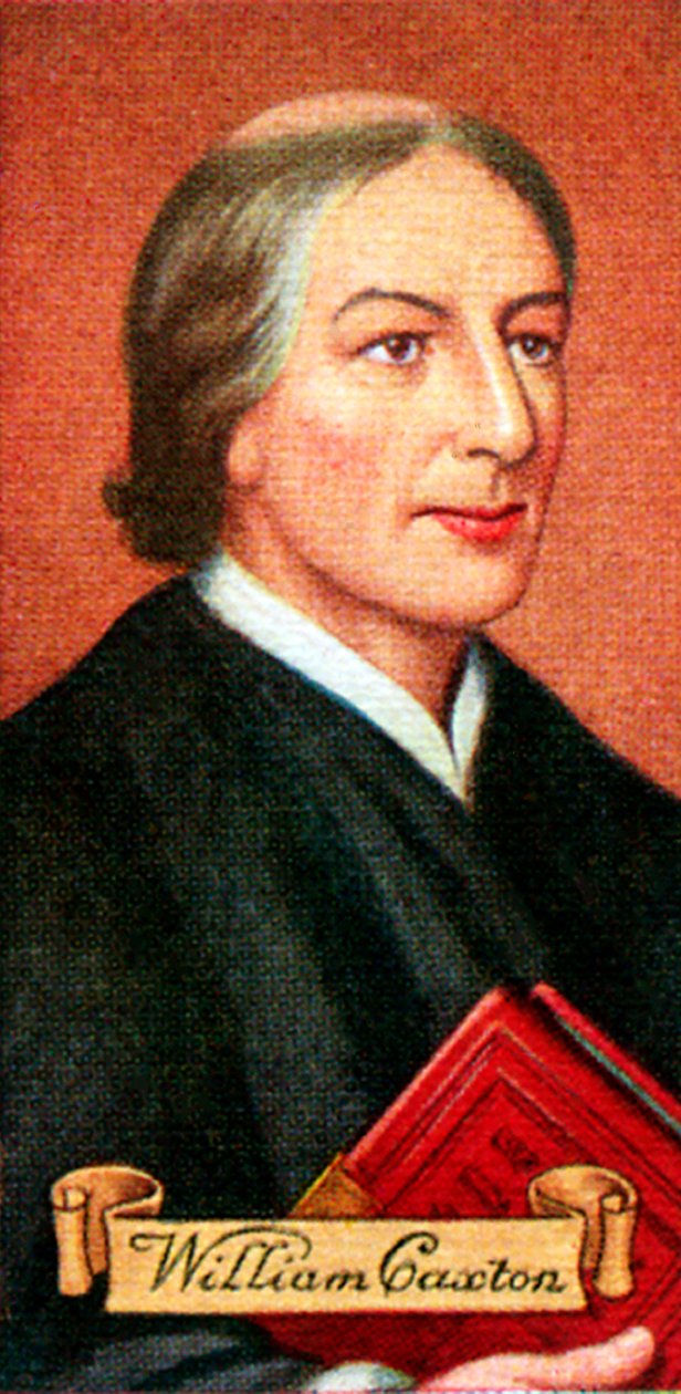 威廉·卡克斯顿（William Caxton），摘自一系列香烟卡，1935年 作者 不明