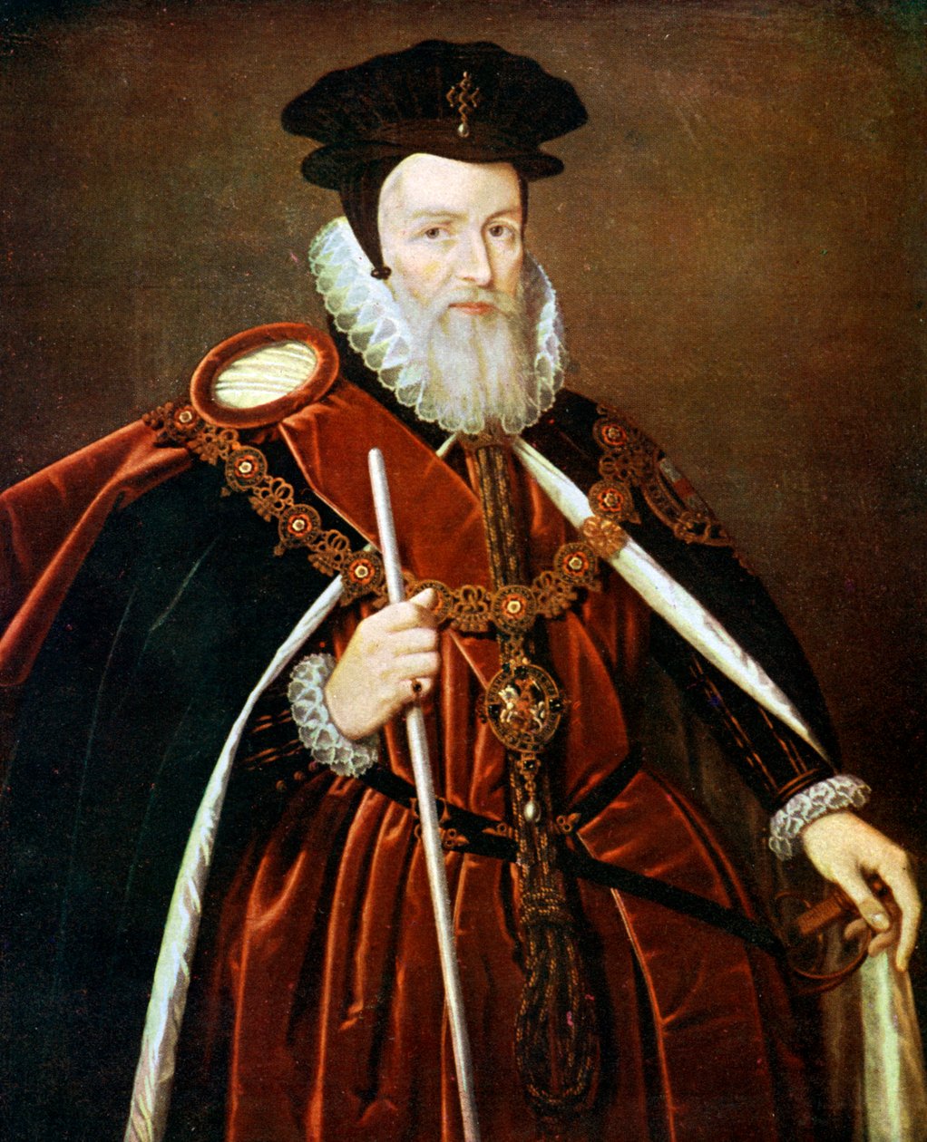 威廉·塞西尔（William Cecil），第一届伯格利男爵（Baron Burghley），16世纪c1905年 作者 不明