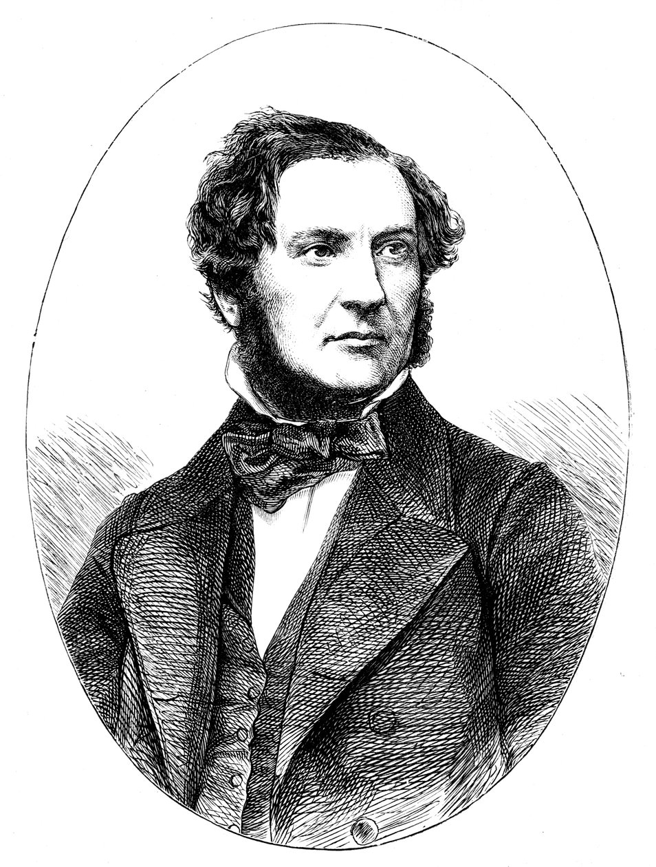 威廉·埃沃特·格拉德斯通（William Ewart Gladstone），英国自由党政治家和总理，1855年 作者 不明