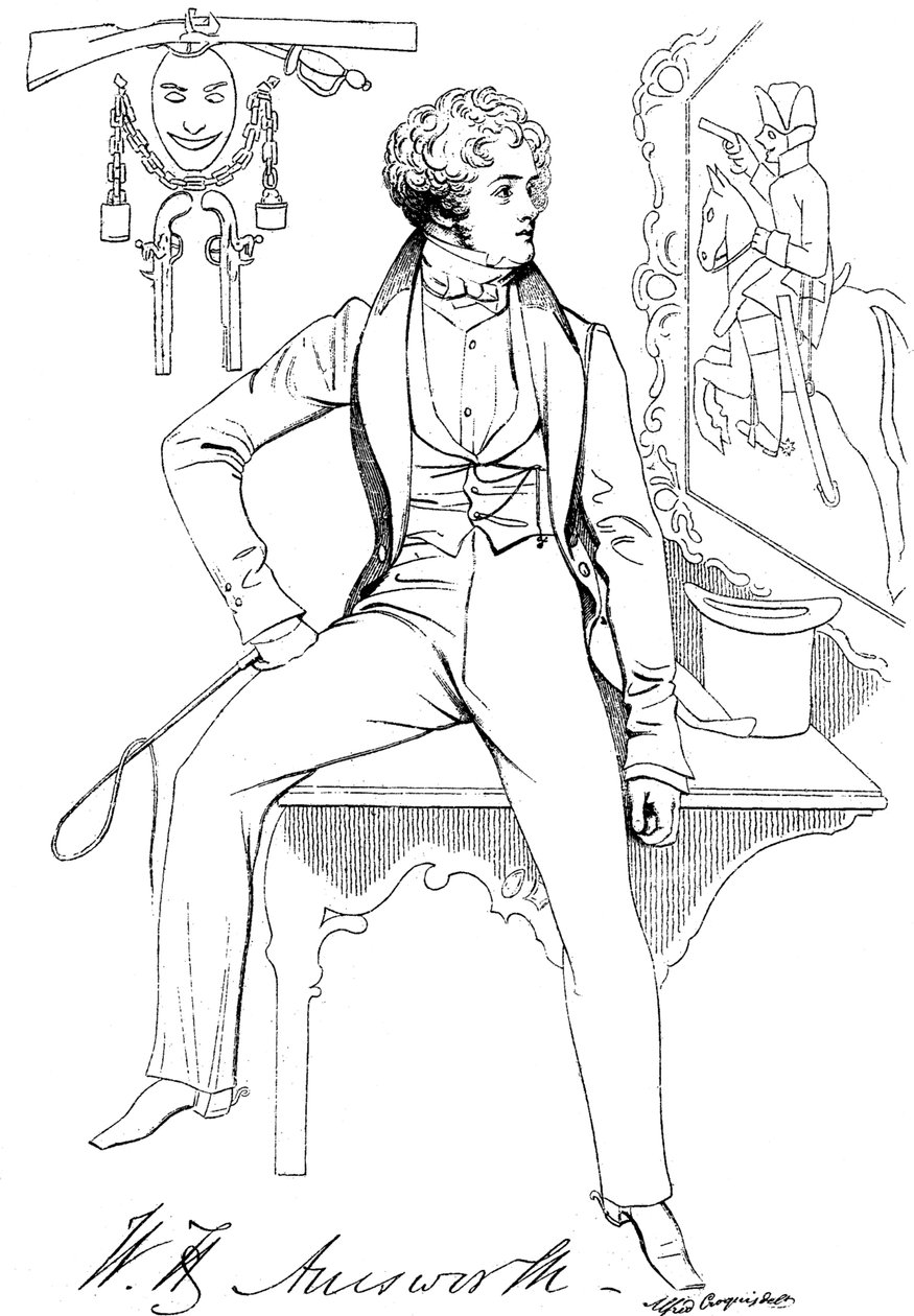 威廉·哈里森·安斯沃斯（William Harrison Ainsworth）1805-1882，英国历史小说家，c1835年 作者 不明