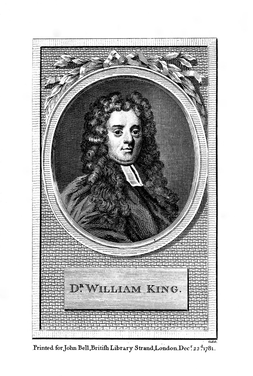 英国诗人威廉·金（William King），1781年 作者 不明
