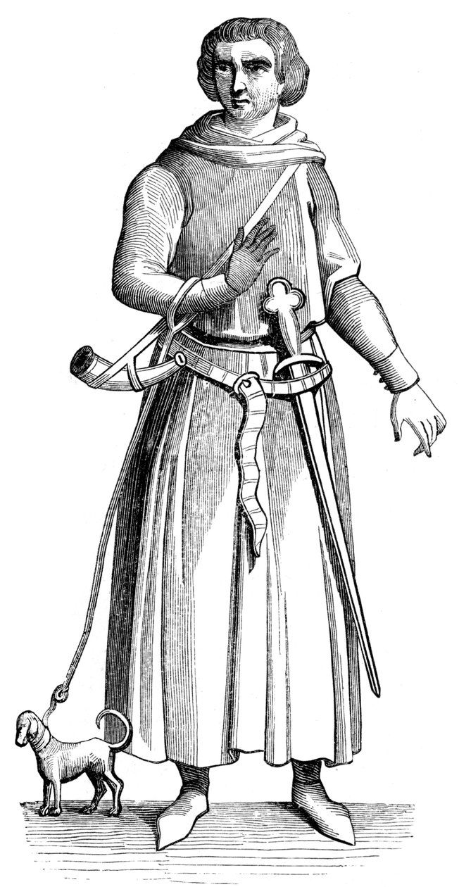 威廉·马尔金斯特（William Malgeneste），国王的猎人，1849年 作者 不明
