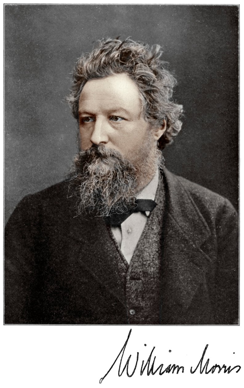 威廉·莫里斯（William Morris），十九世纪的英国艺术家，作家，社会主义者和激进主义者，1901年 作者 不明