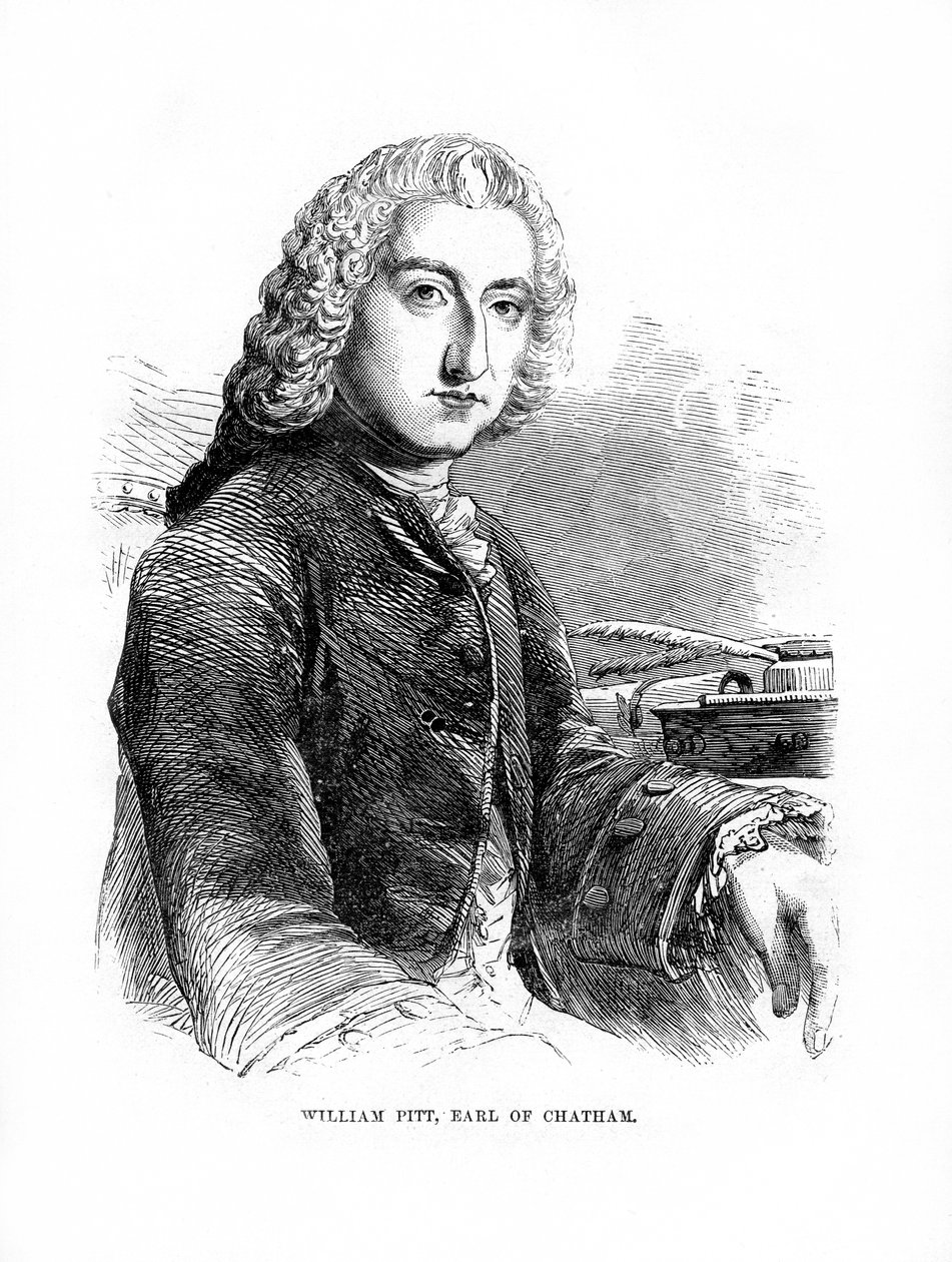 威廉·皮特（William Pitt），英国辉格党政治家查塔姆第一伯爵，1872年 作者 不明