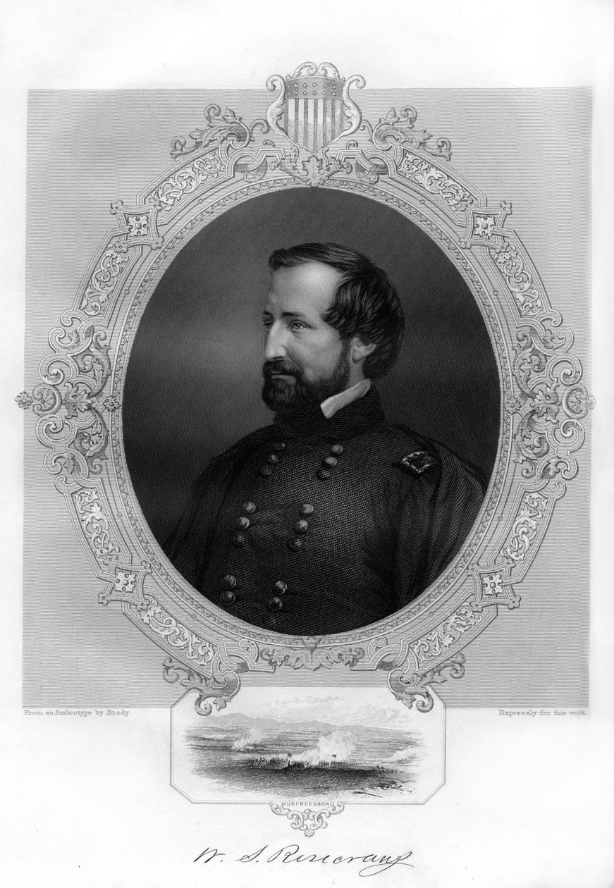 威廉·罗斯克拉恩斯（William Rosecrans），1862年至1867年美国内战期间的联盟将军 作者 不明