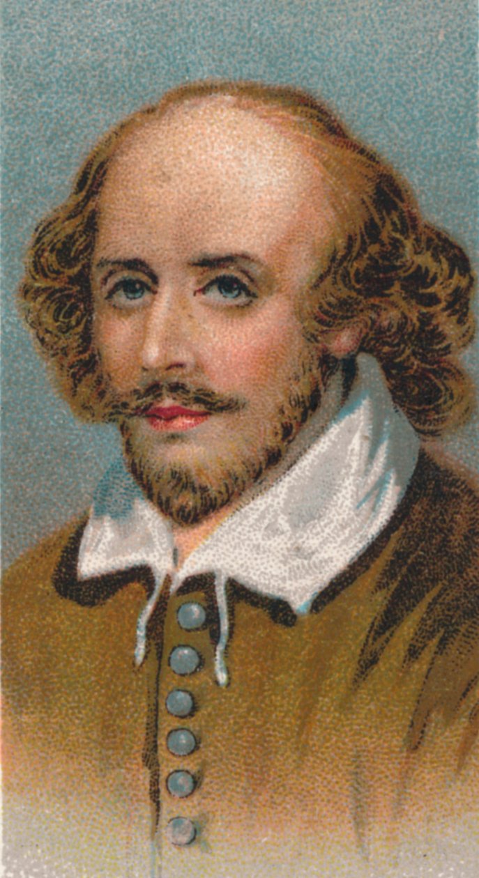 威廉·莎士比亚（William Shakespeare）1564-1616，英国诗人和剧作家，1924年 作者 不明