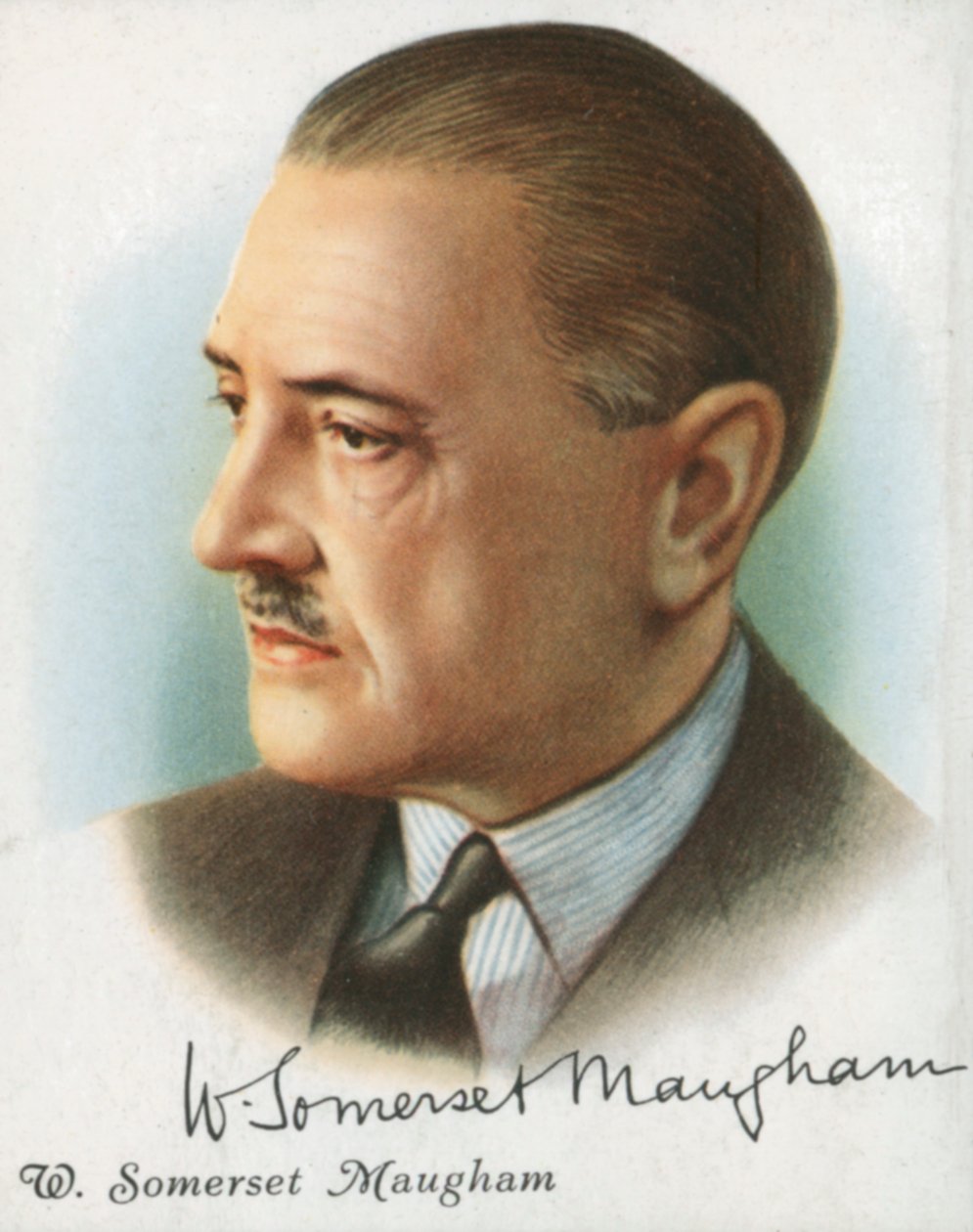 威廉·萨默塞特·毛姆（William Somerset Maugham），英国小说，戏剧和短篇小说的作者，1927年 作者 不明