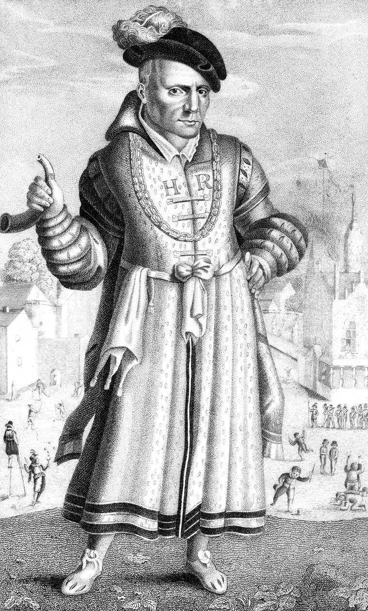 威廉·索默斯（William Sommers），亨利八世的宫廷小丑，1825年 作者 不明