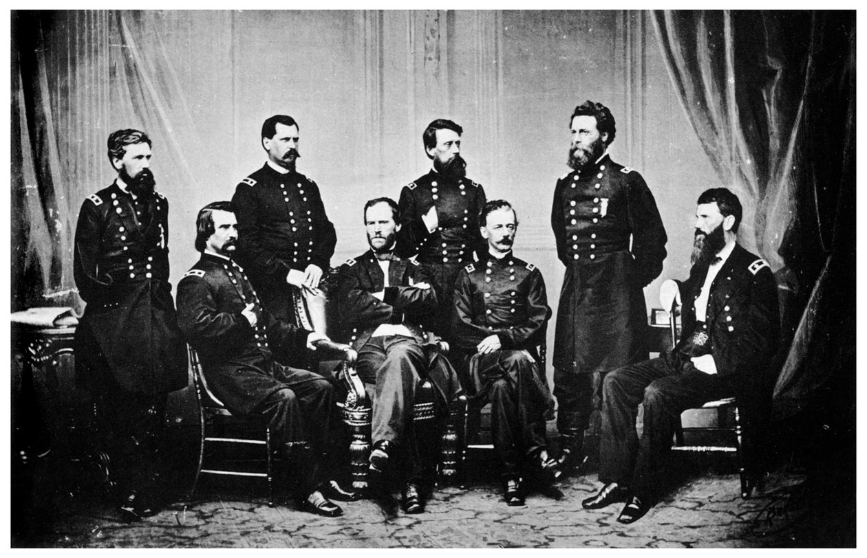 威廉·特库姆舍·谢尔曼（William Tecumseh Sherman）和将军们，美国内战，1865年-1955年 作者 不明