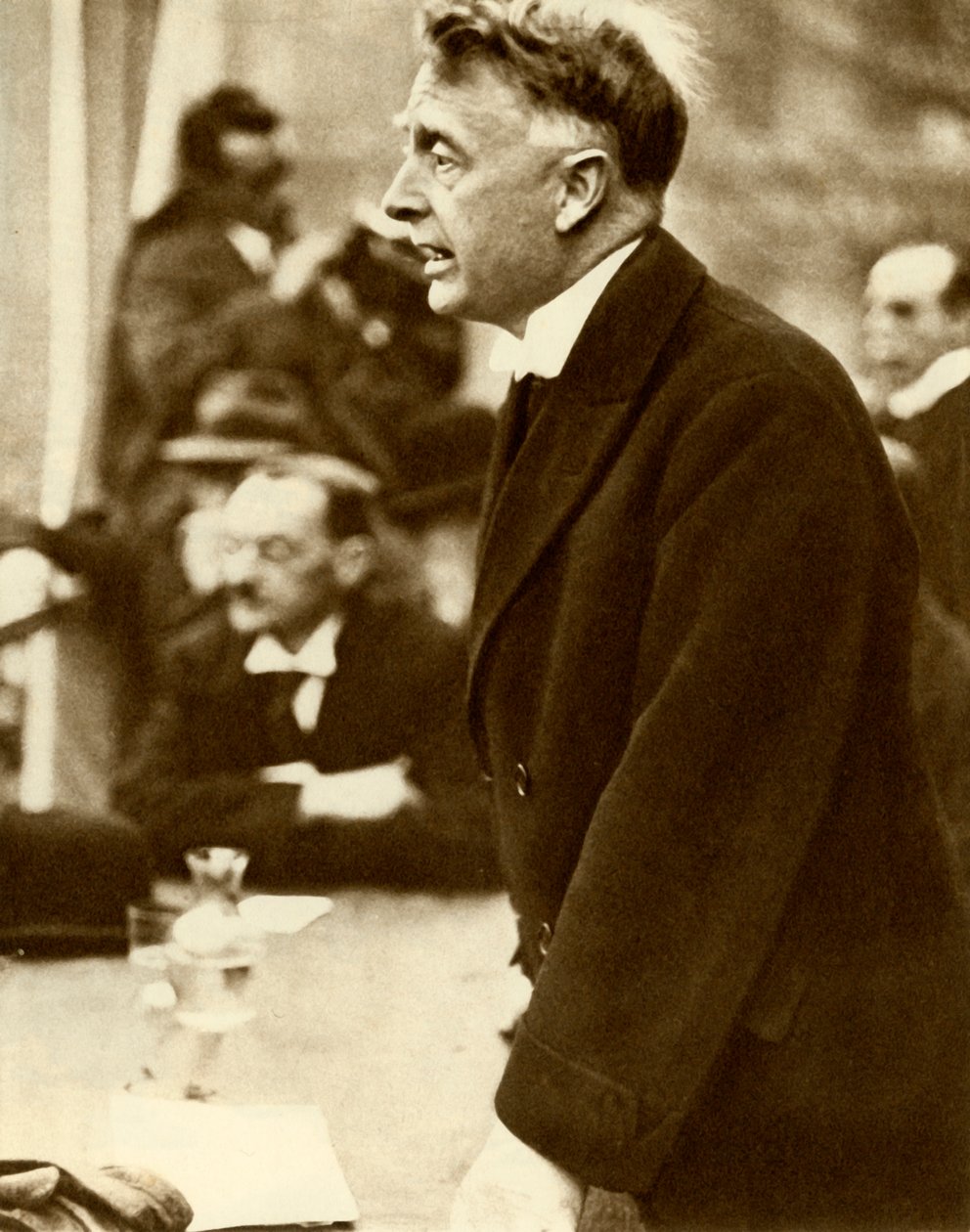 威廉·托马斯·科斯格雷夫（William Thomas Cosgrave），1922年，1935年在爱尔兰都柏林发表演讲。 作者 不明