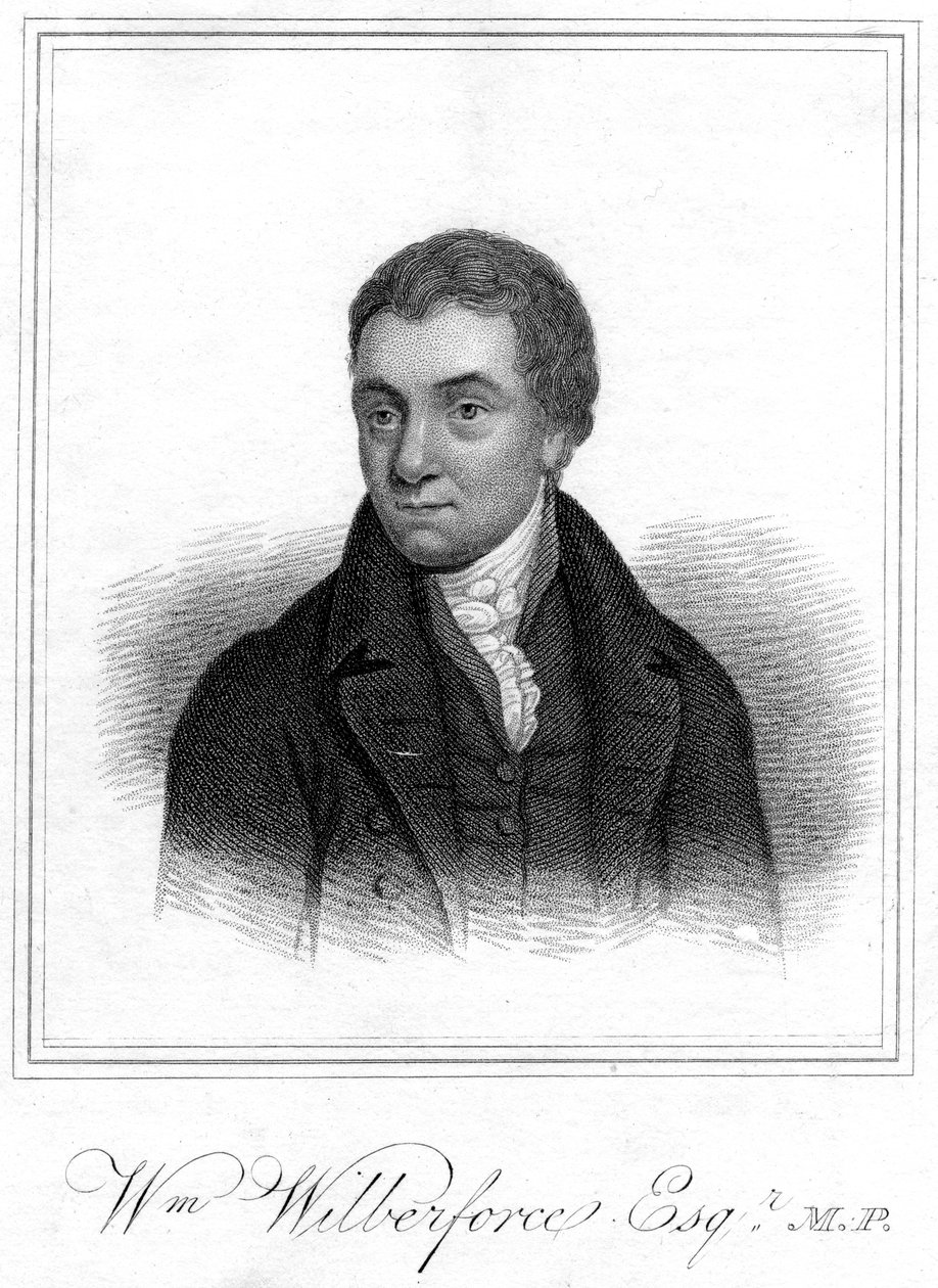 威廉·威尔伯福斯（William Wilberforce），慈善家，基督教福音派和反奴隶制运动者，1821年 作者 不明