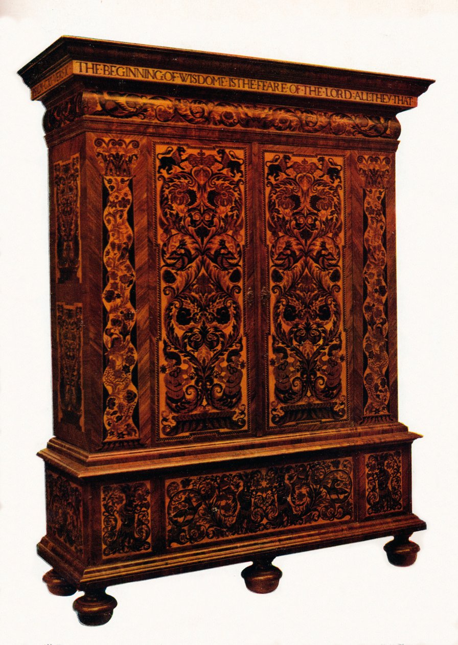 威廉和玛丽镶嵌橱柜，c1690，1925年 作者 不明