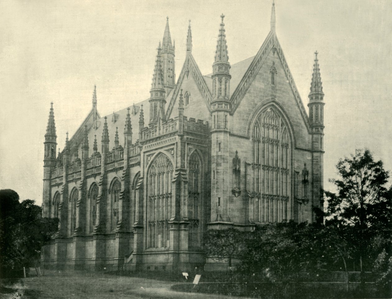 墨尔本大学威尔逊·霍尔（Wilson Hall），1901年。 作者 不明