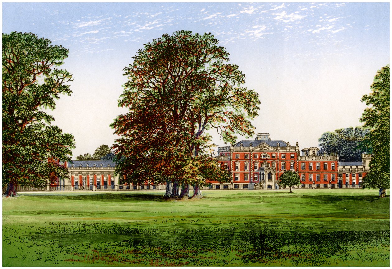 剑桥郡Wimpole Hall，哈德威克伯爵的住所，大约1880年 作者 不明