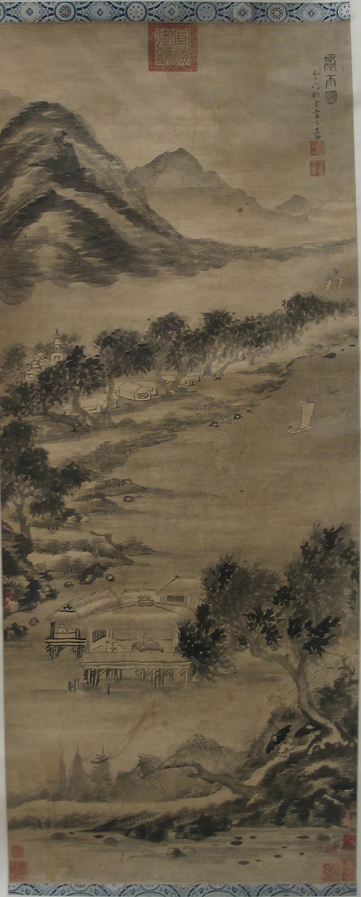 风与水：米芾风格的景观。 作者 不明