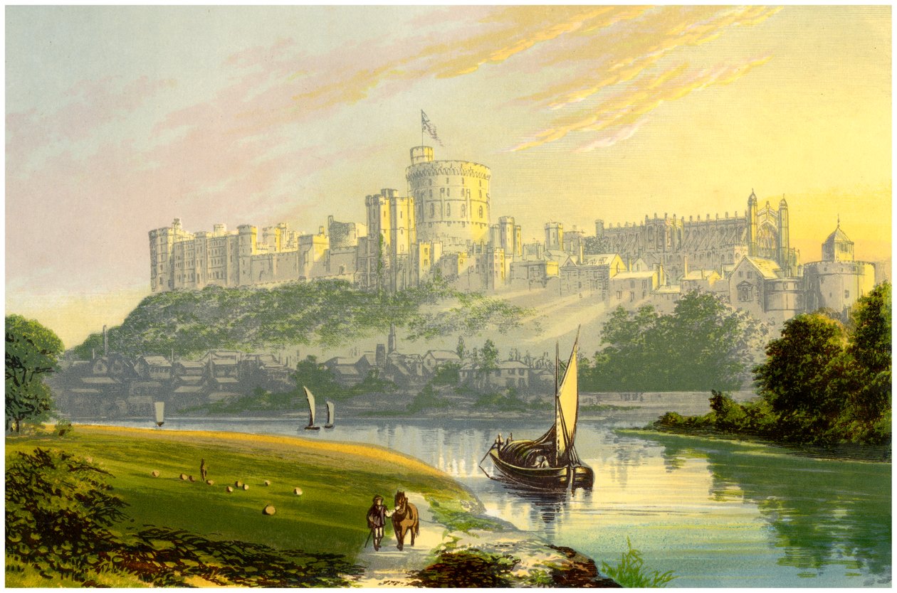 温莎城堡，伯克希尔，皇家住所，c1880 作者 不明