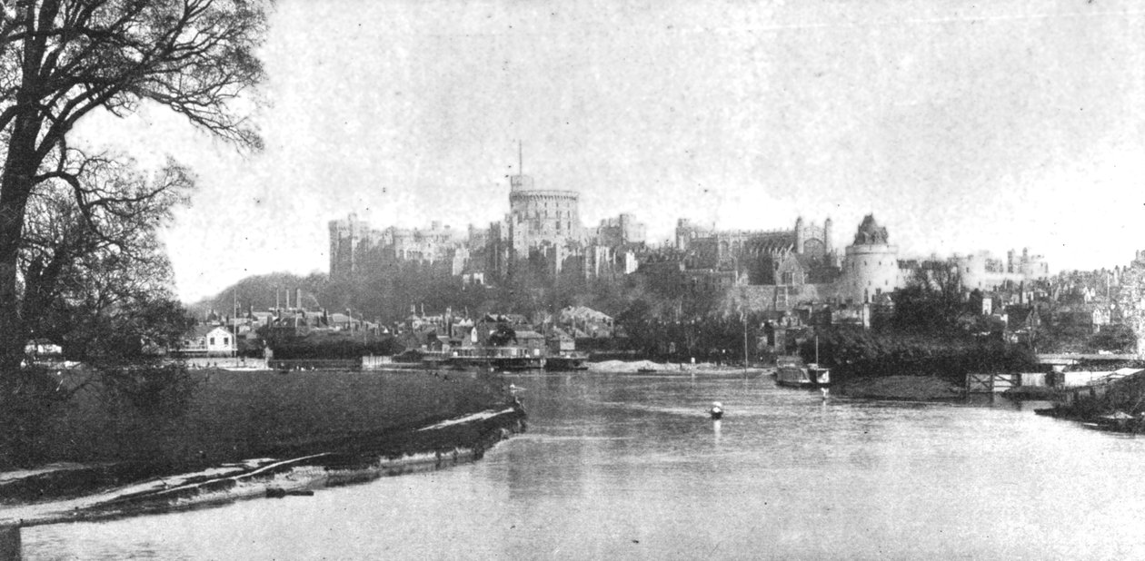 1901年维多利亚时代的温莎城堡。 作者 不明