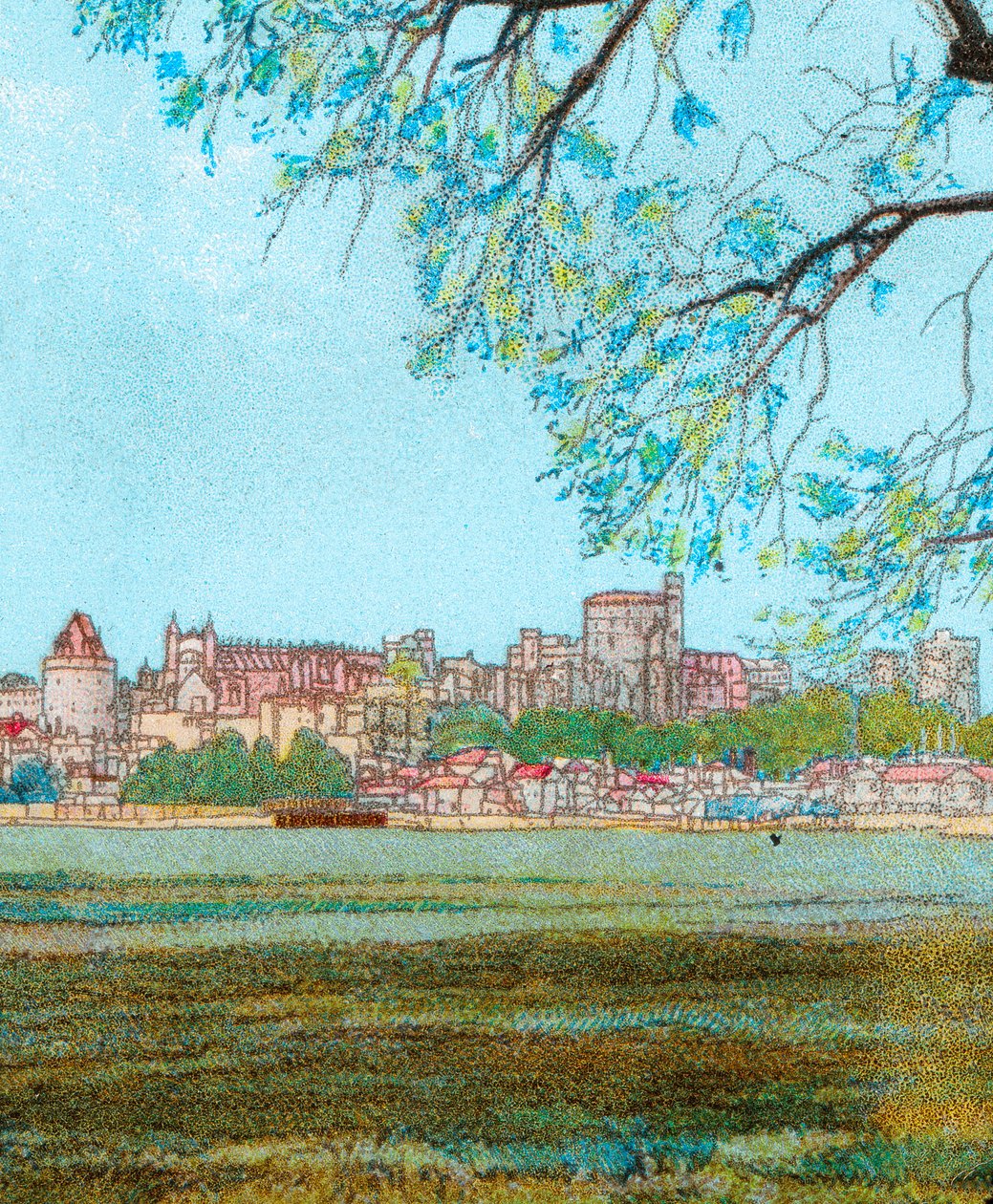 泰晤士河畔温莎城堡，c1902 作者 不明