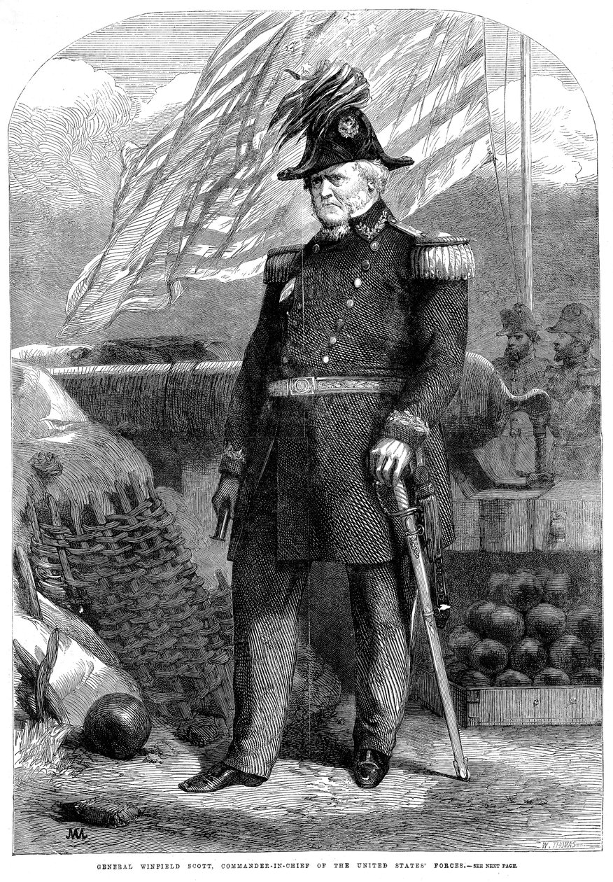 温菲尔德·斯科特（Winfield Scott），美国士兵，1861年 作者 不明