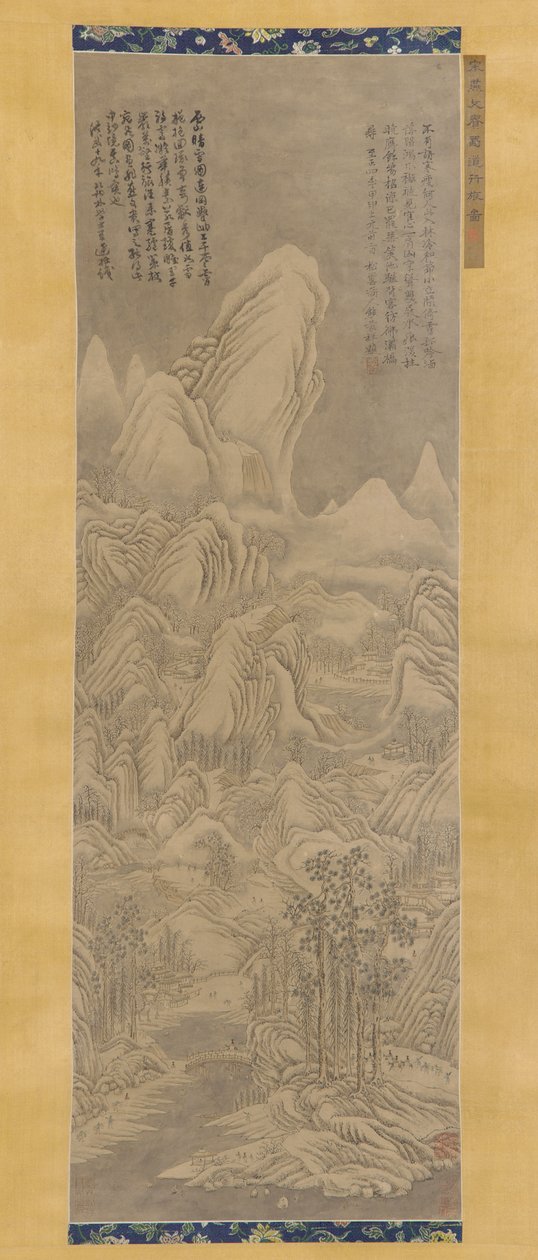 冬日风景，明或清代，16-17世纪。 作者 不明