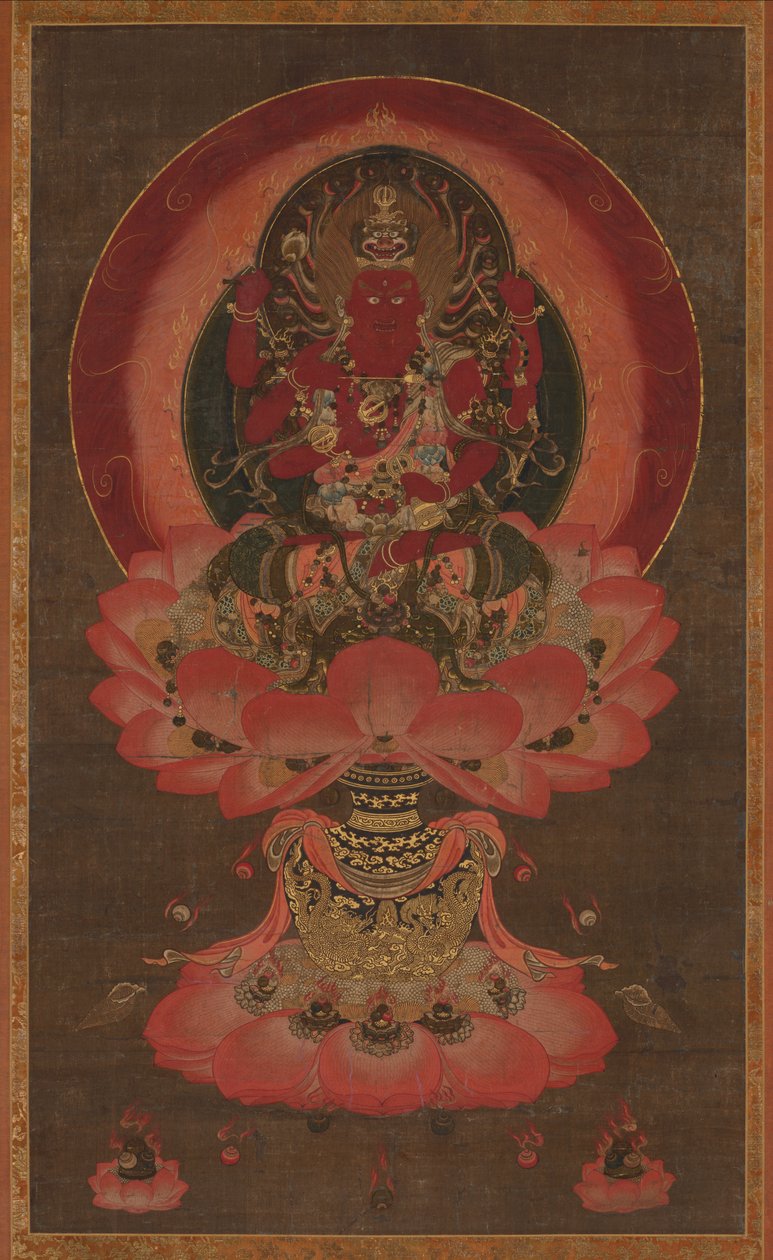 激情之王艾森·妙吾（Aizen Myoo），1300年代。 作者 不明
