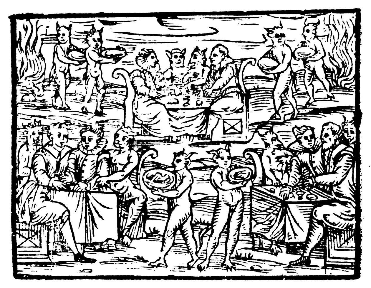 1608年在安息日盛宴的巫婆和巫师 作者 不明