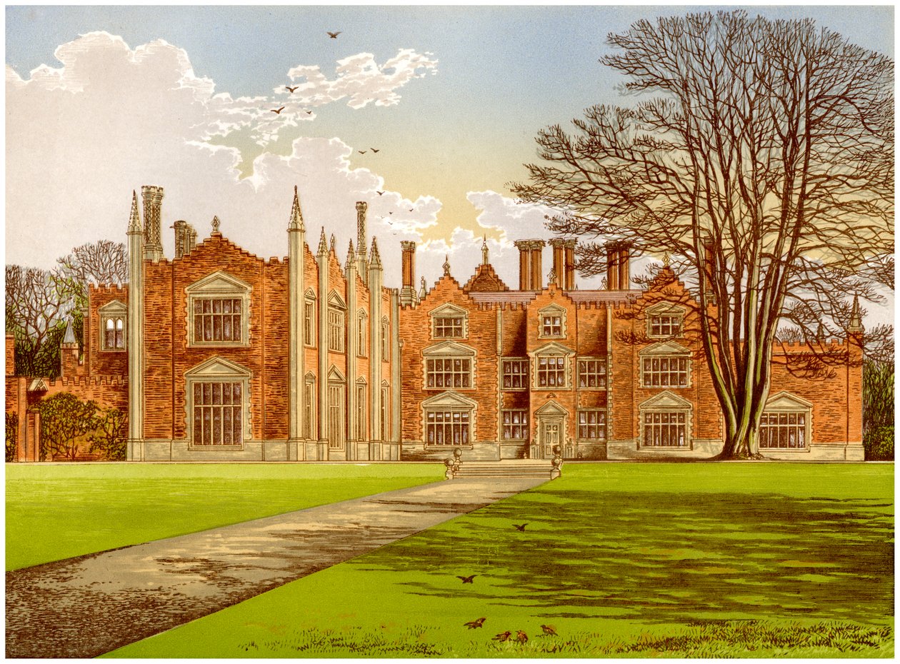 坎特伯雷子爵的故乡诺福克郡（Witchingham Hall），建于1880年 作者 不明