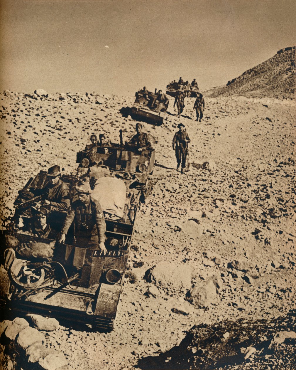 1943年与Andersons Men在突尼斯 作者 不明