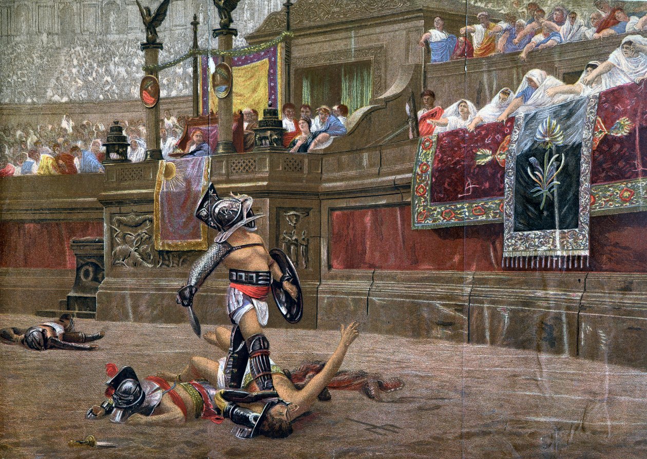 翘起拇指，波利斯·维索（Pollice Verso），1872年 作者 不明