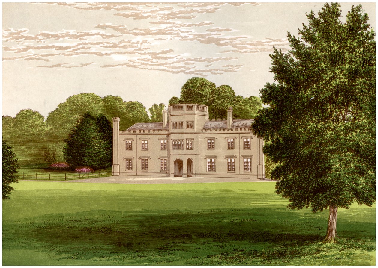斯塔福德郡沃尔瑟利音乐厅（Wolseley Hall），巴洛特·沃尔瑟利（Baronet Wolseley）的住所，大约1880年 作者 不明