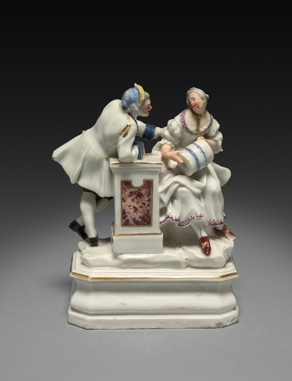 女人和男人，c。 1750。 作者 不明