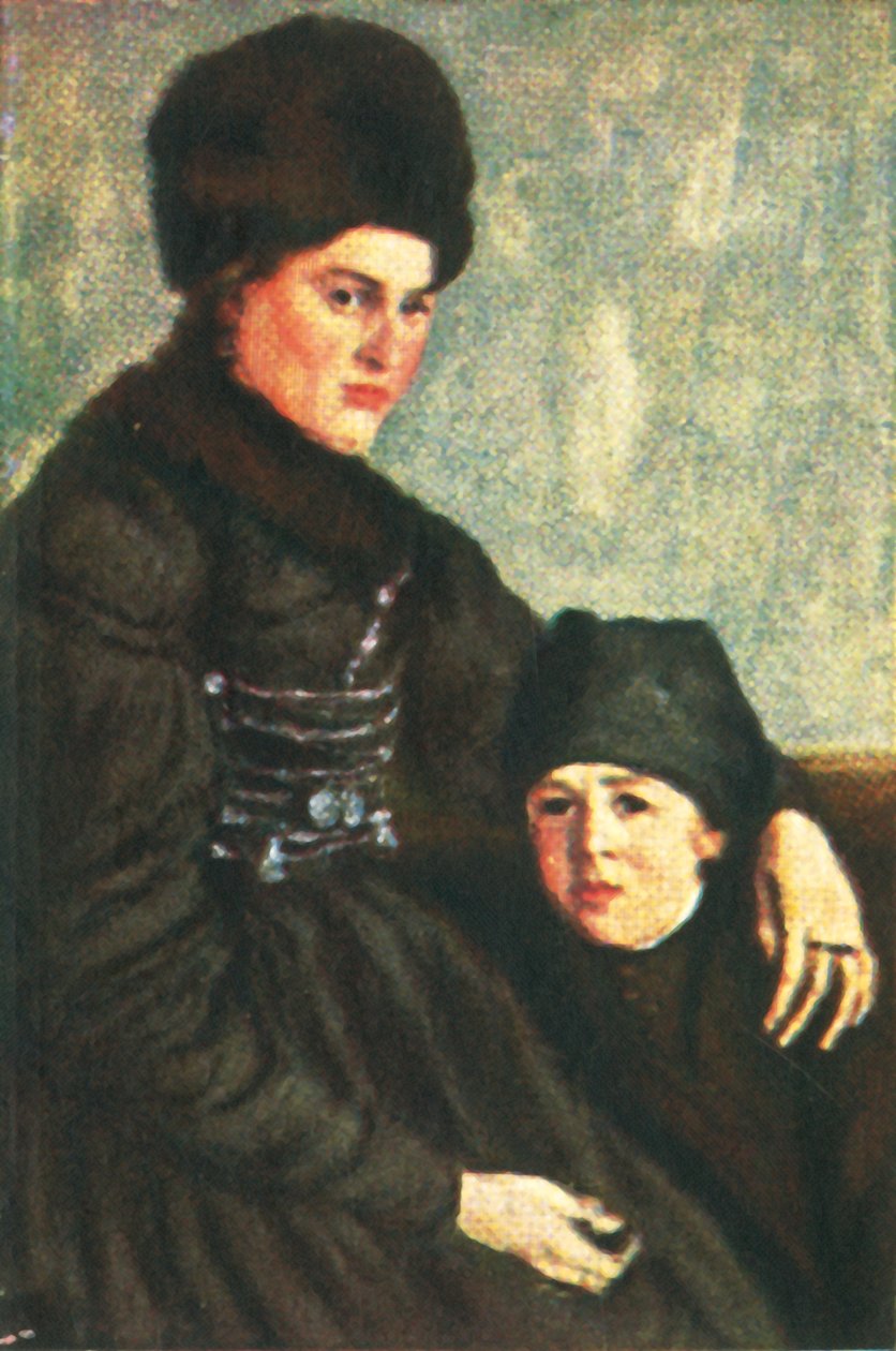 来自达豪（Dachau）的妇女带着孩子，c1928。 作者 不明