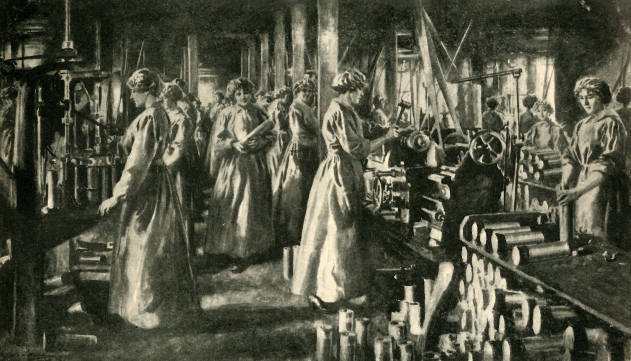 战争中的女工，c1914-1918，c1920。 作者 不明