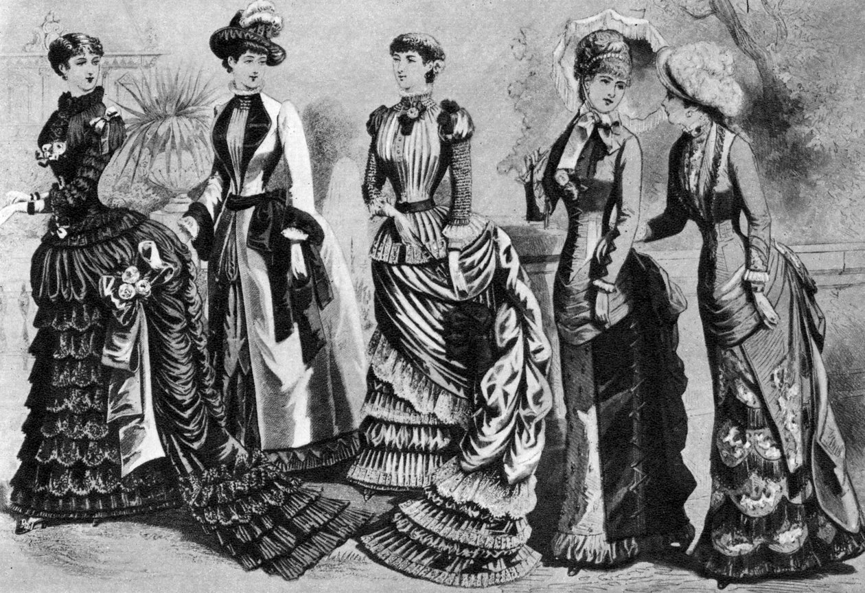 1880年代和1890年代的女性时装，1937年 作者 不明