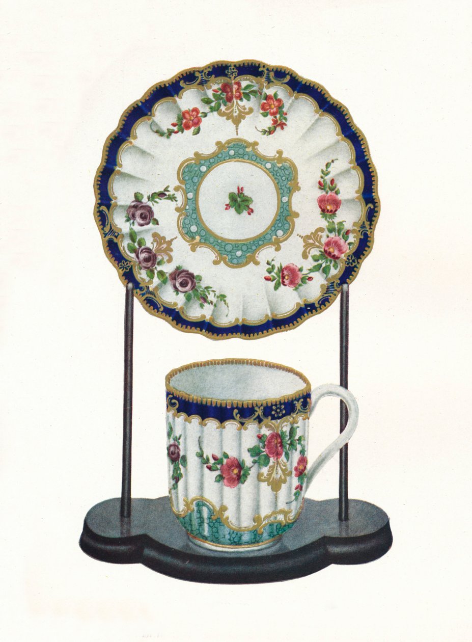 伍斯特杯碟，c1770 作者 不明