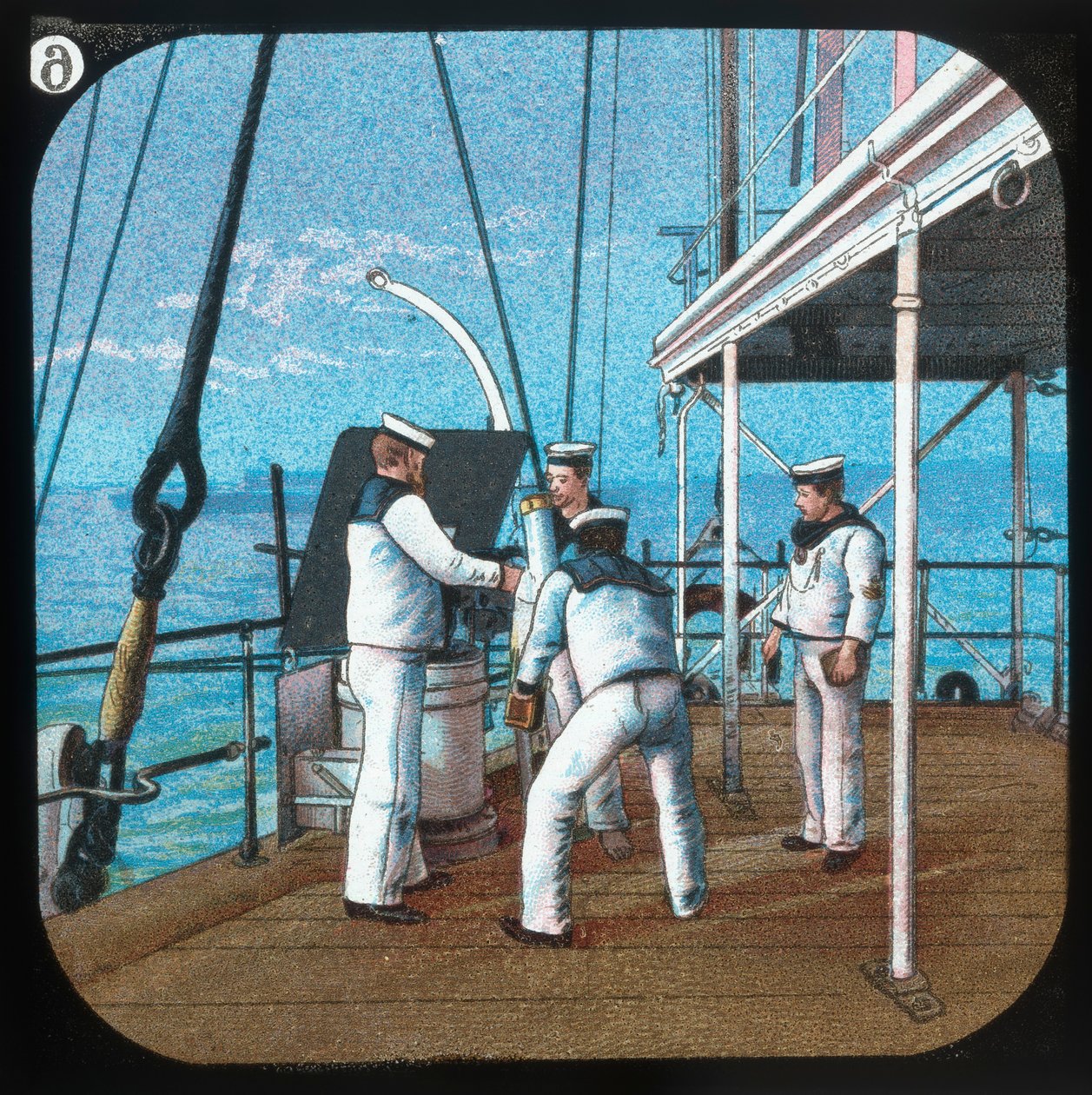 工作三磅-HMS Blake，c1900。 作者 不明