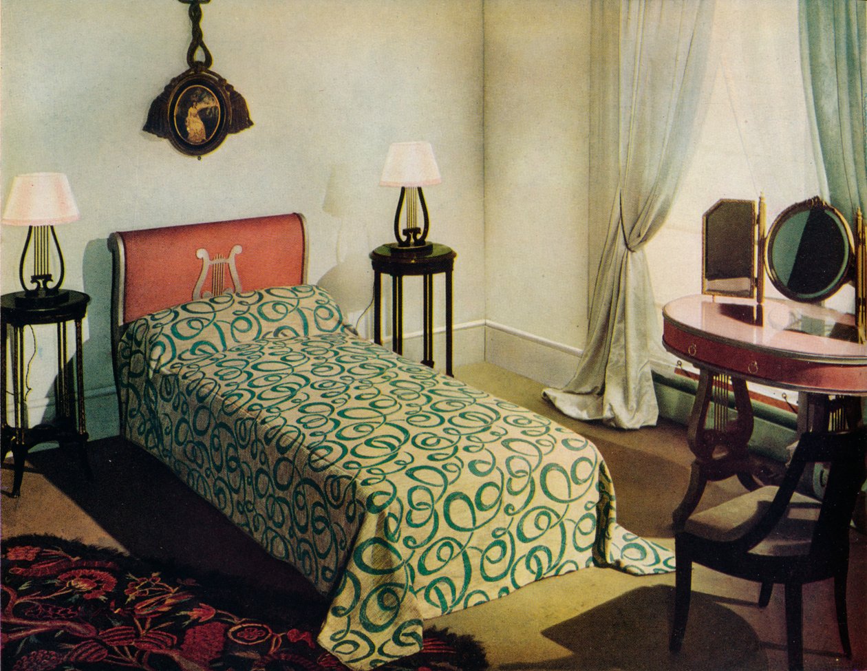 Vantona Textiles Ltd.的机织棉床罩，1941年 作者 不明