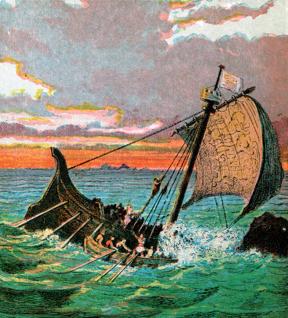 白船残骸，1120，c1850 作者 不明