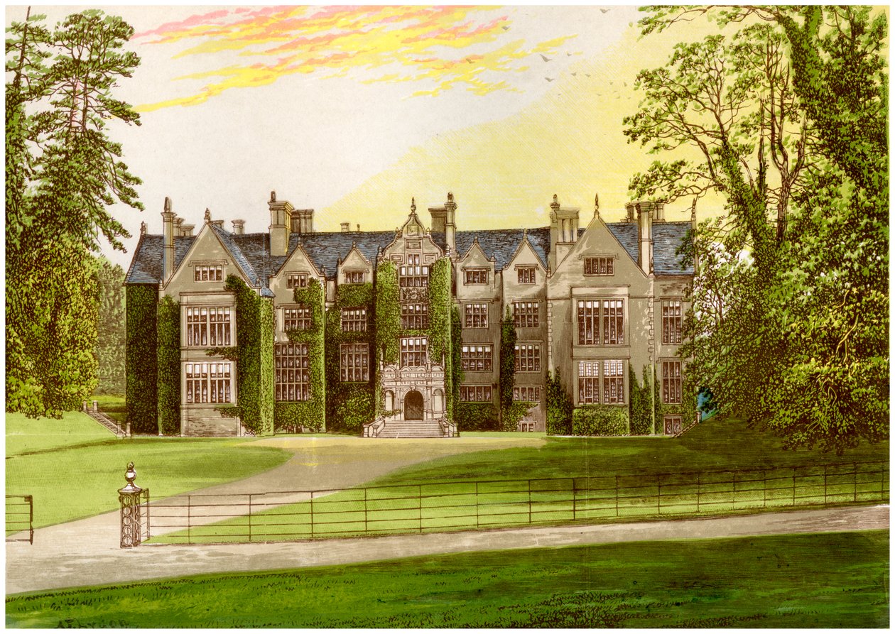 牛津郡沃克斯顿修道院（Wroxton Abbey），约瑟夫家族（C1880） 作者 不明
