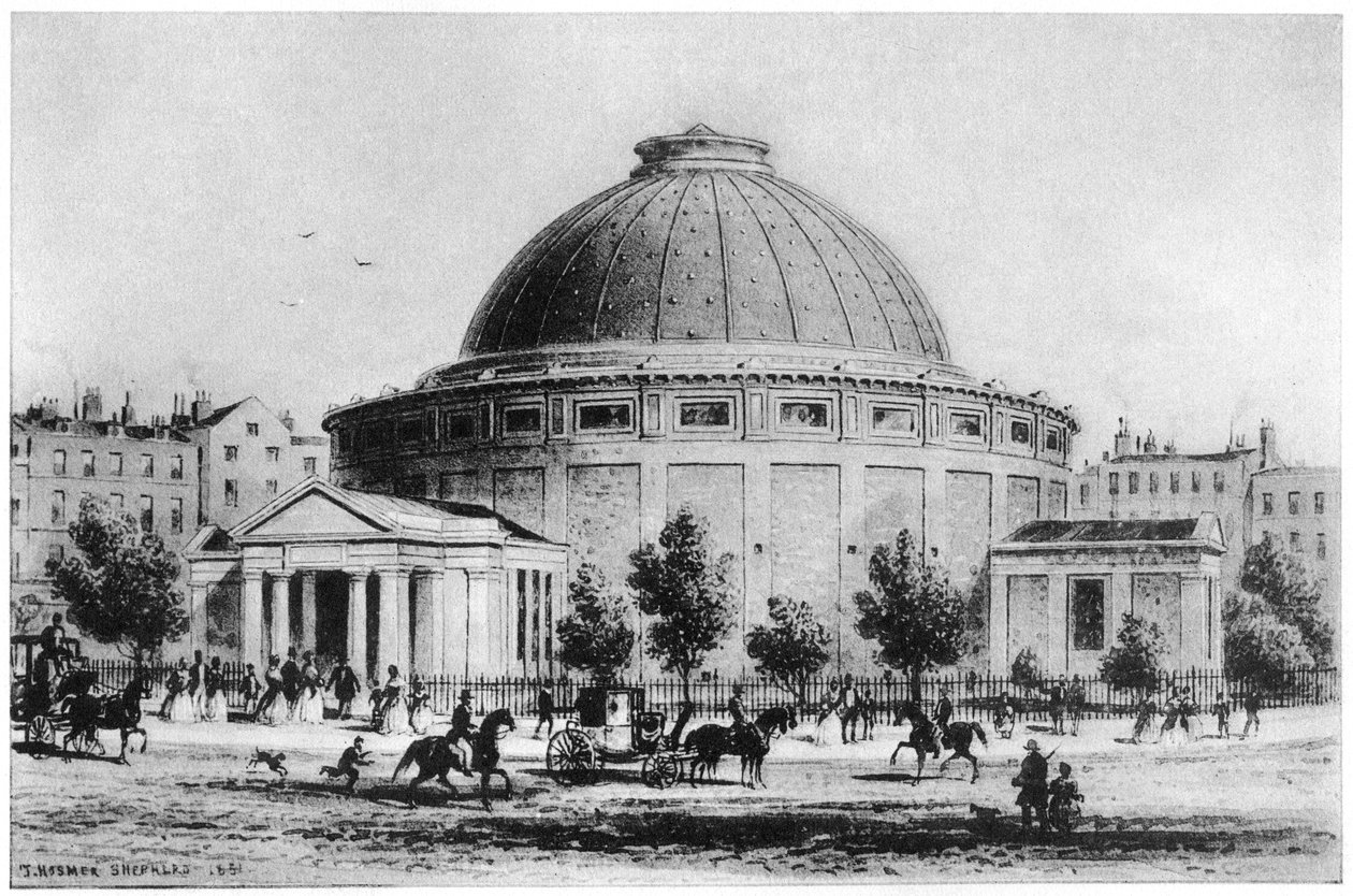 Wylds Globe，伦敦莱斯特广场，1851-1862年1907年 作者 不明