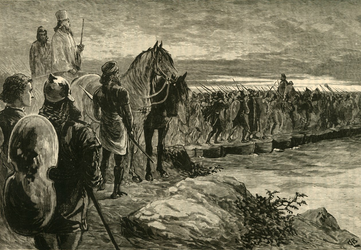 Xerxes Crossing the Hellespont，1890年。 作者 不明