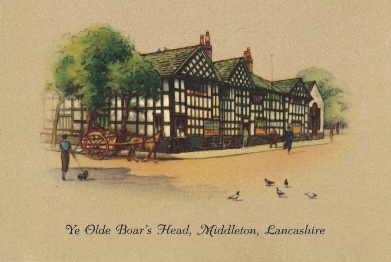 Ye Olde Boars Head，兰开夏郡米德尔顿，1939年 作者 不明