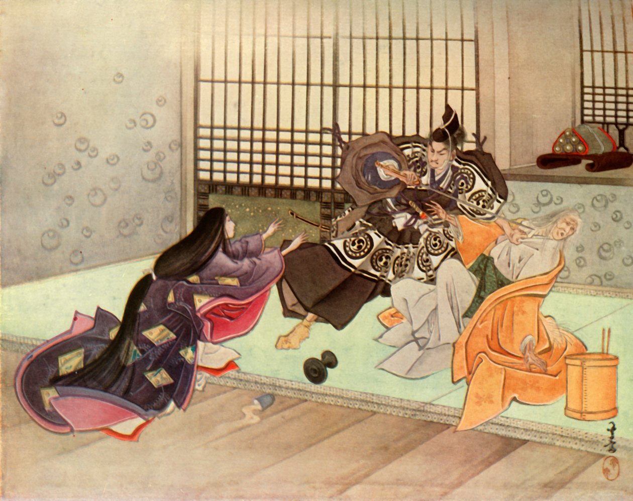 Yendo拔剑...，1919年。 作者 不明