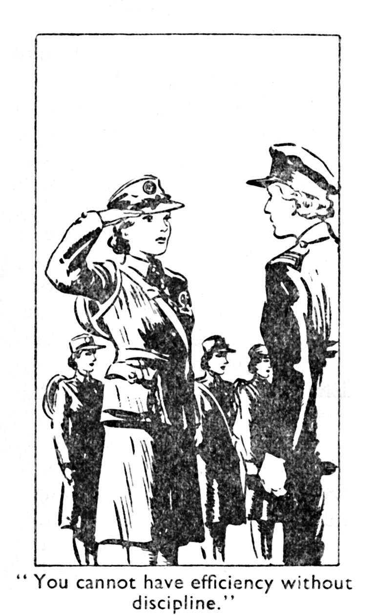 没有纪律就没有效率。，1940年 作者 不明