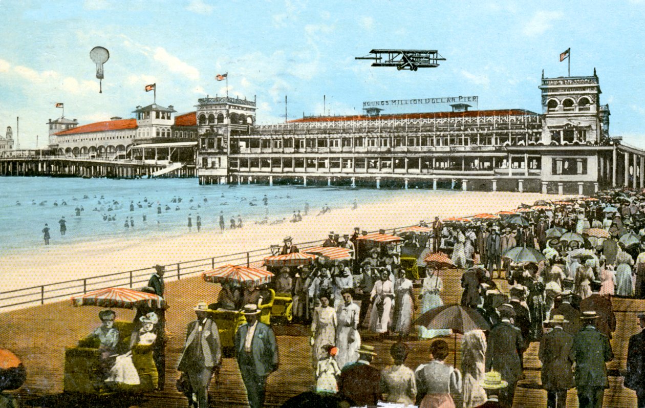 Youngs New Million Dollar Pier，美国新泽西州大西洋城，1913年 作者 不明