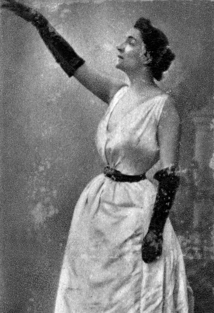 伊维特·吉尔伯特（Yvette Guilbert），法国歌舞表演歌手和女演员，1913年 作者 不明