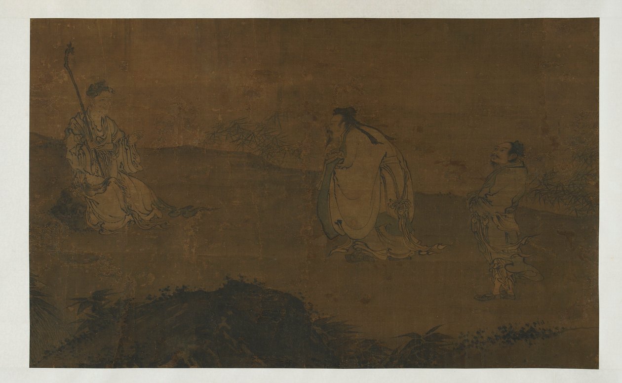 钟离权求道》，明朝，15世纪。 作者 不明